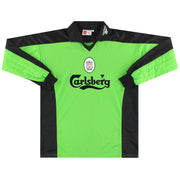 Camiseta de portero del Liverpool Reebok 1997-98 *Impecable* M