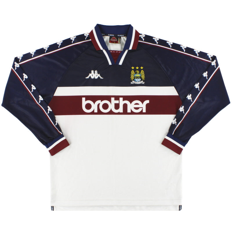 1997-98 Manchester City Kappa Camiseta Visitante M/L S