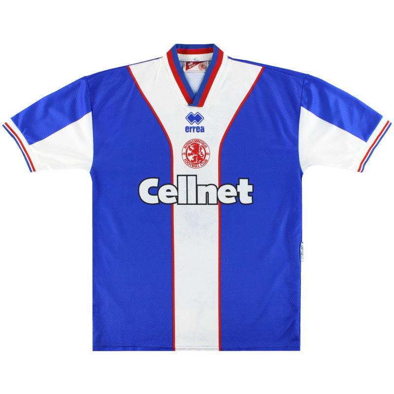 Camiseta de visitante Errea del Middlesbrough 1997-98 *Impecable* XL