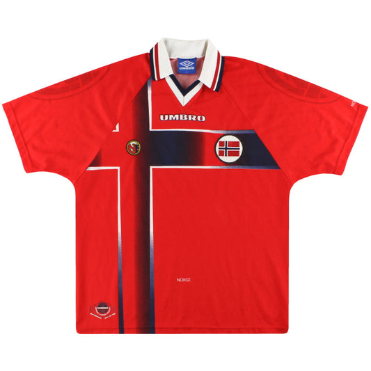 1997-98 Norway Umbro Home Shirt Y