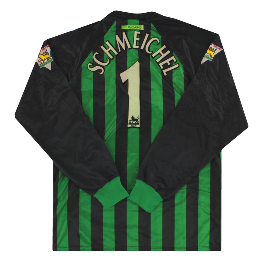 Camiseta de portero del Manchester United Umbro 1997-98 Schmeichel #1 *Impecable* Talla L