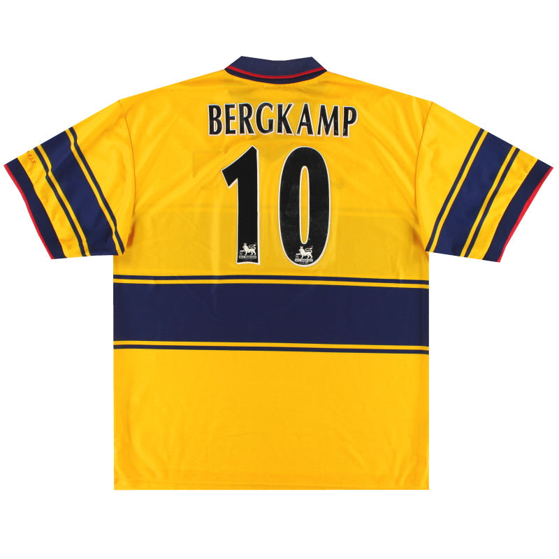 Camiseta Nike Visitante Arsenal 1997-99 Bergkamp #10 XXL