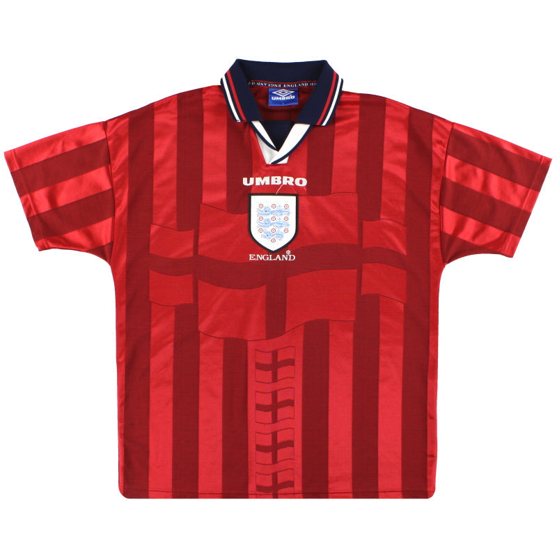 1997-99 Inglaterra Umbro Camiseta Visitante L