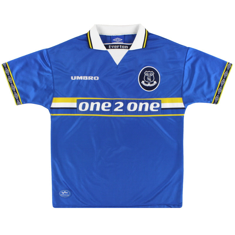 1997-99 Everton Umbro Camiseta Local XL