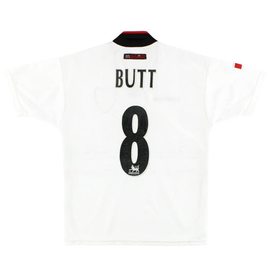 1997-99 Manchester United Umbro Away Shirt Butt #8 L.Boys