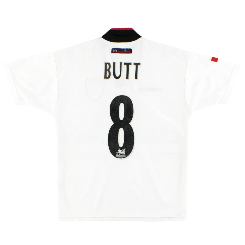 1997-99 Manchester United Umbro Segunda equipación Niño Butt #8 L.Boys