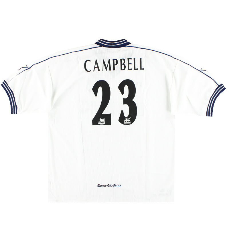 1997-99 Camiseta Local Tottenham Pony Campbell #23 *con etiquetas* XXL