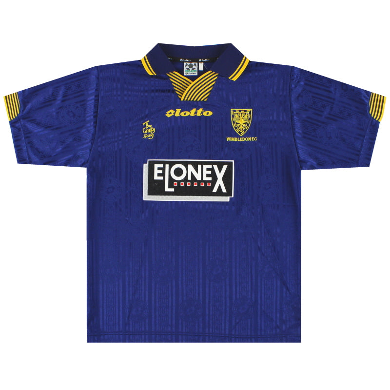 Camiseta de casa del Wimbledon Lotto 1997-99 *Como nueva* Talla S
