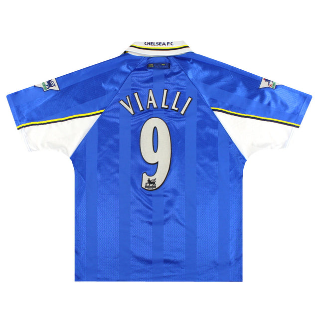 1997-99 Chelsea Umbro Home Shirt Vialli #9 L
