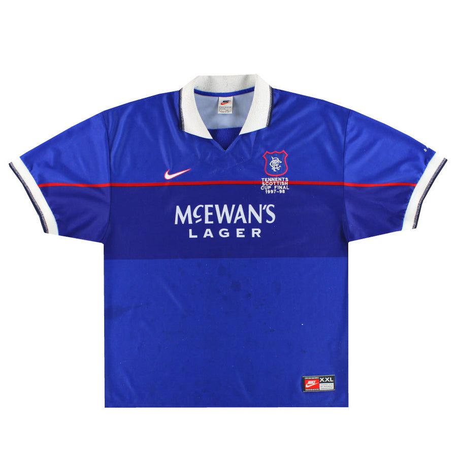 Camiseta de casa Nike 'Cup Final' del Rangers 1997-99, talla XXL