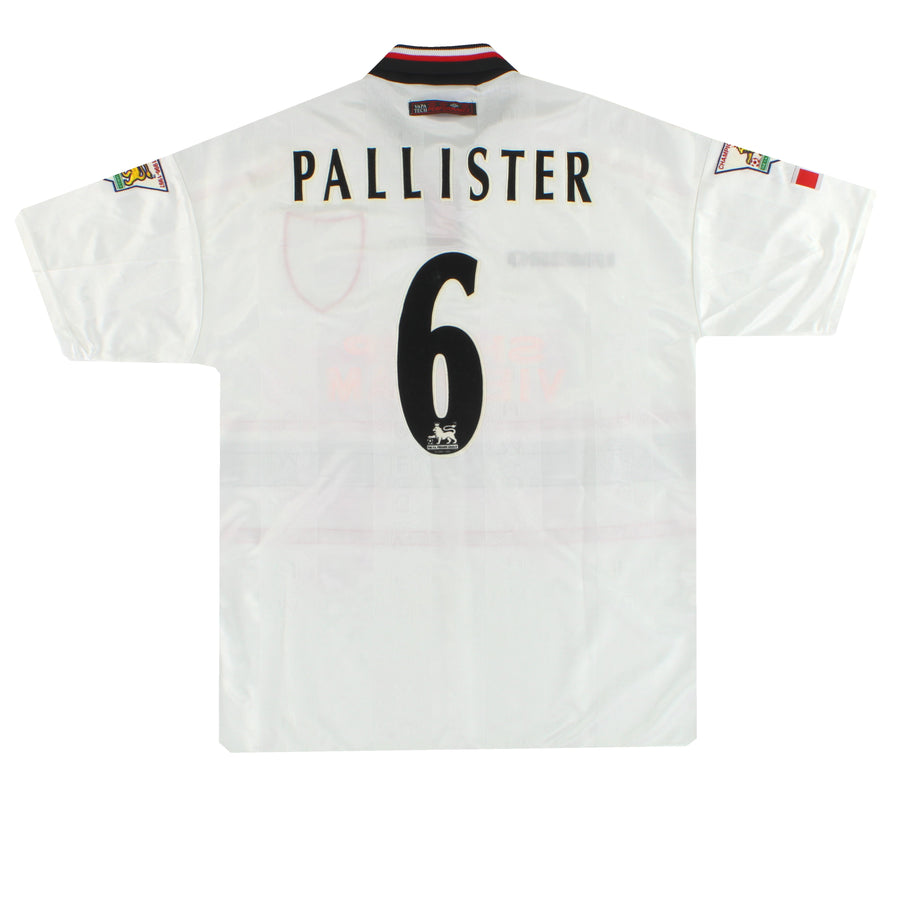 1997-99 Manchester United Umbro Camiseta de visitante Pallister #6 *Impecable* L