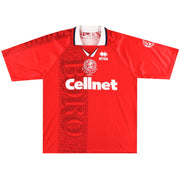 Camiseta de local Errea del Middlesbrough de 1997 'Finalistas de la F.A. Cup' *Impecable* XXL