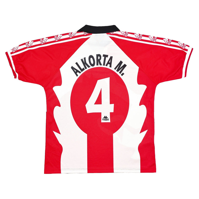 1997/98 Athletic Bilbao Alkorta M #4 *Player Issue* Home Shirt (XL) Kappa