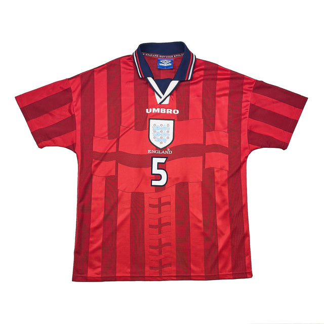 1997/99 ENGLAND ADAMS #5 AWAY SHIRT (L) UMBRO
