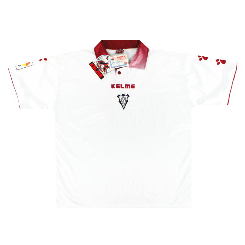 Camiseta de visitante del Albacete Balompié Kelme 1998-00 *con etiquetas* XL
