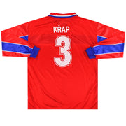 1998-00 República Checa Puma Camiseta de partido de local Křap #3 Manga Larga XL