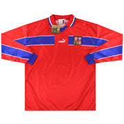 1998-00 República Checa Puma Camiseta de Local de Jugador Manga Larga *con etiquetas* XXL
