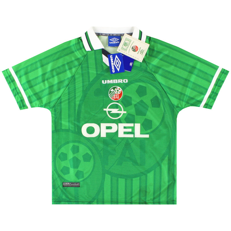 1998-00 Irlanda Umbro Camiseta Local *con etiquetas* M
