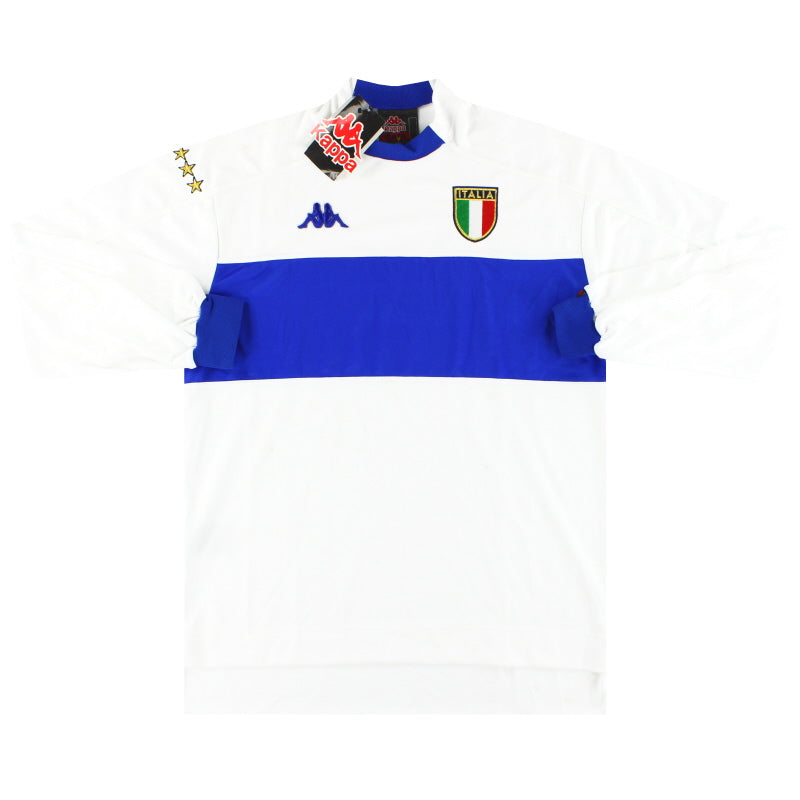 Camiseta de visitante Italia Kappa 1998-00 Manga Larga *NUEVA EN CAJA* L
