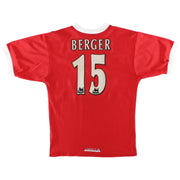 1998-00 Liverpool Camiseta Local Reebok Berger #15 Talla S