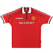 1998-00 Manchester United Umbro Home Shirt M