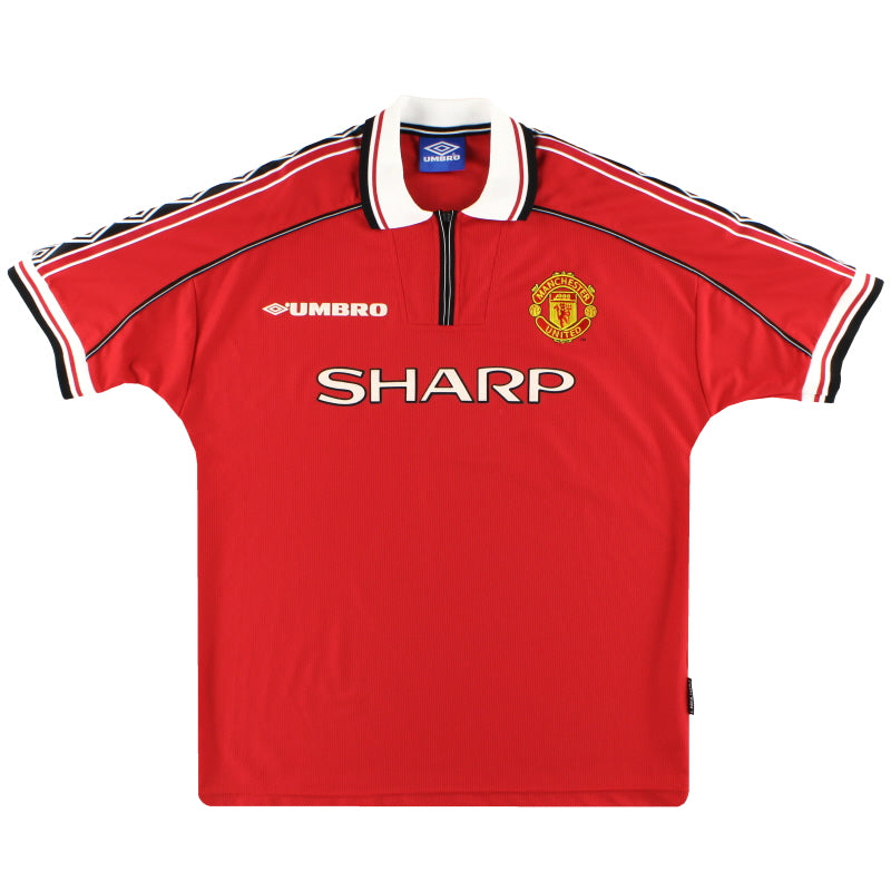 1998-00 Manchester United Umbro Home Shirt M