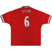 Camiseta Umbro del Manchester United Local 1998-00 Stam #6 XXL