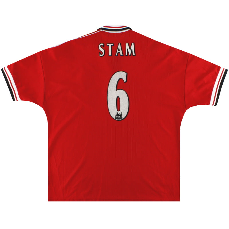 Camiseta Umbro del Manchester United Local 1998-00 Stam #6 XXL