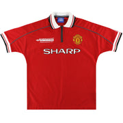 Camiseta Local Manchester United Umbro 'Campeones de la Liga de Campeones' 1998-00 Talla L