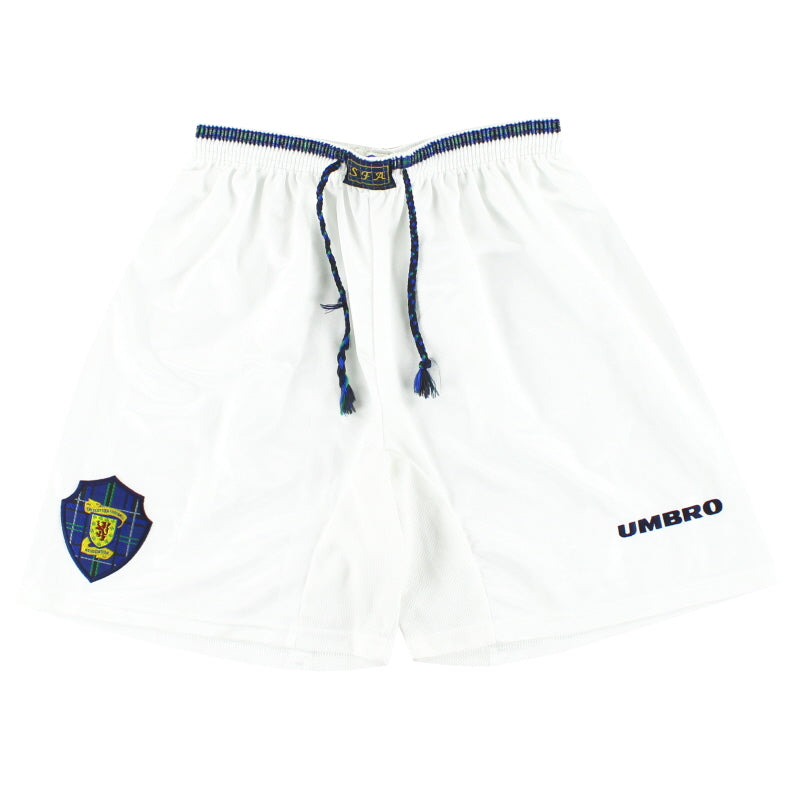 1998-00 Escocia Umbro Pantalones Cortos Local *Menta* M
