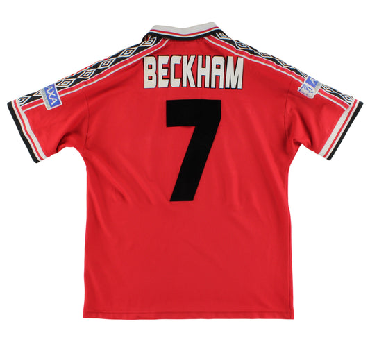 1998-00 Manchester United Umbro 'F.A Cup Final' Home Shirt Beckham #7 M