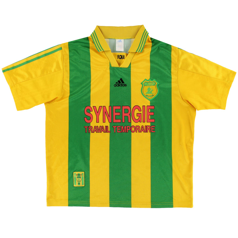 1998-00 Nantes adidas Home Shirt L