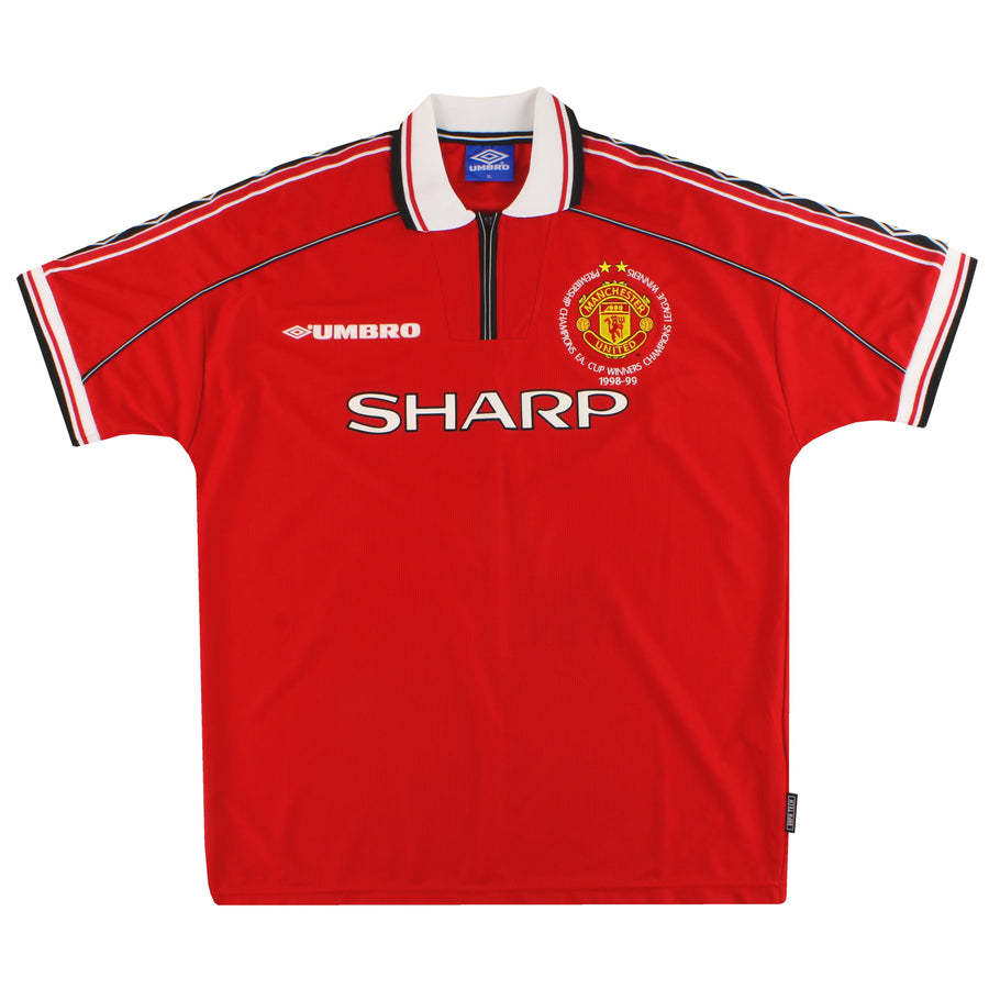 Camiseta de casa XL del Manchester United Umbro 'Treble Winners' 1998-00