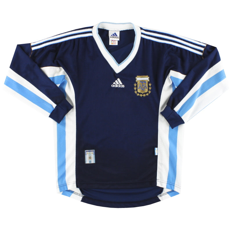 Camiseta Argentina adidas Visitante Manga Larga 1998-99 XS