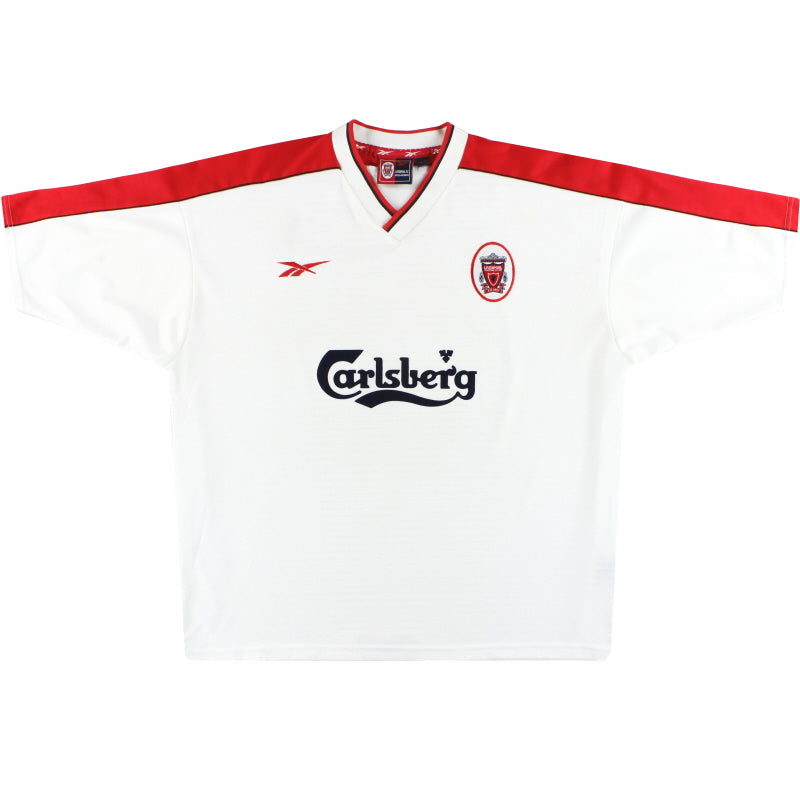 Camiseta de visitante del Liverpool Reebok 1998-99 Talla S
