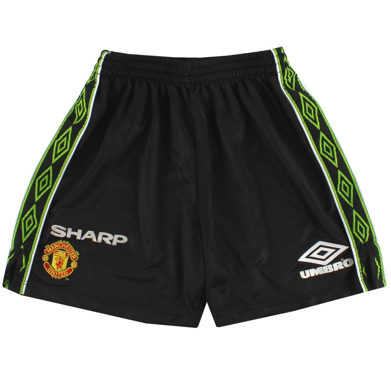 1998-99 Manchester United Umbro pantalón corto de la tercera equipación Talla S