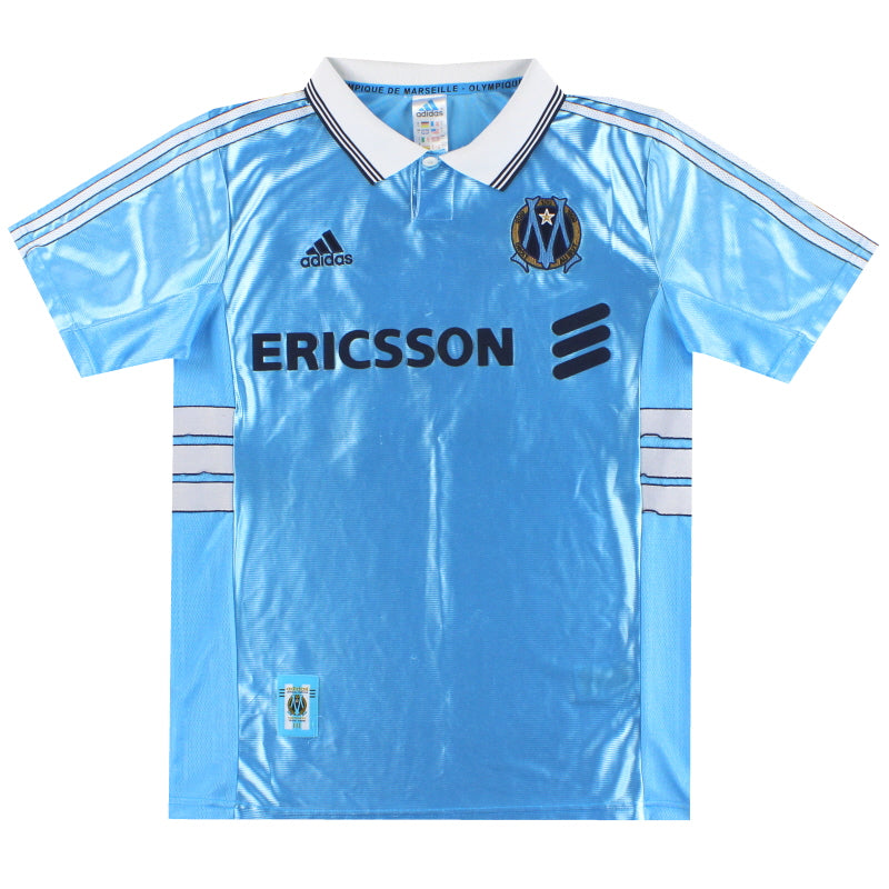 1998-99 Marsella adidas Camiseta de visitante Centenario #12 L