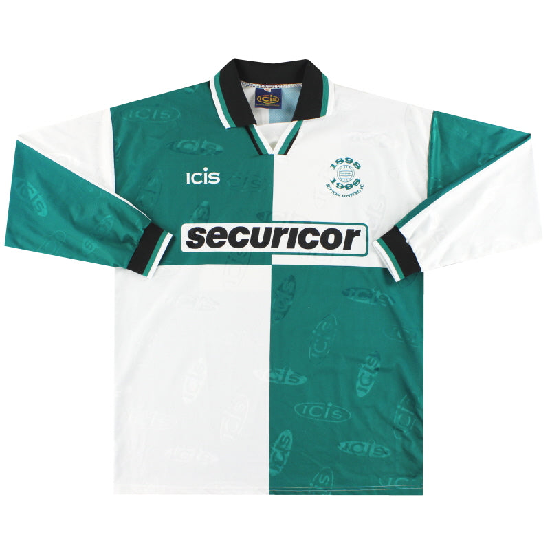 Camiseta de visitante del Sutton United 1998-99 Manga Larga XL