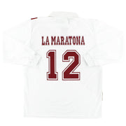 Camiseta de Visitante de Juego Firmada por el Jugador #12 L/S XL del Torino de 1998-99