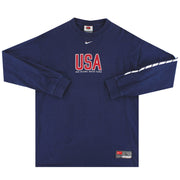 1998-99 EE. UU. Nike Graphic Tee manga larga L