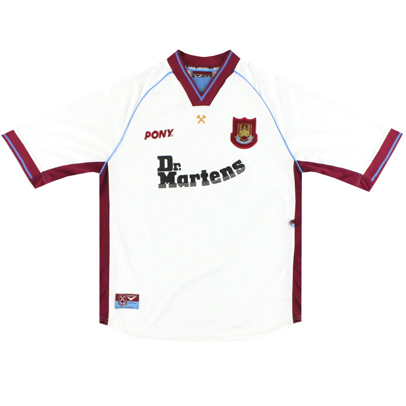 1998-99 West Ham Fila Away Shirt XL - Classic Football Kit