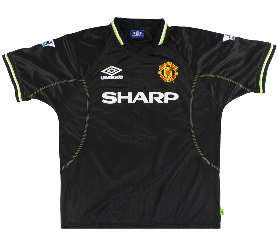 1998-99 Manchester United Umbro Third Shirt Yorke #19 XL