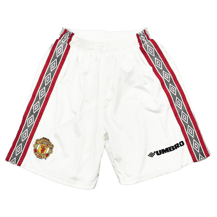 1998/00 Manchester United Pantalones Cortos de Local (S) Umbro
