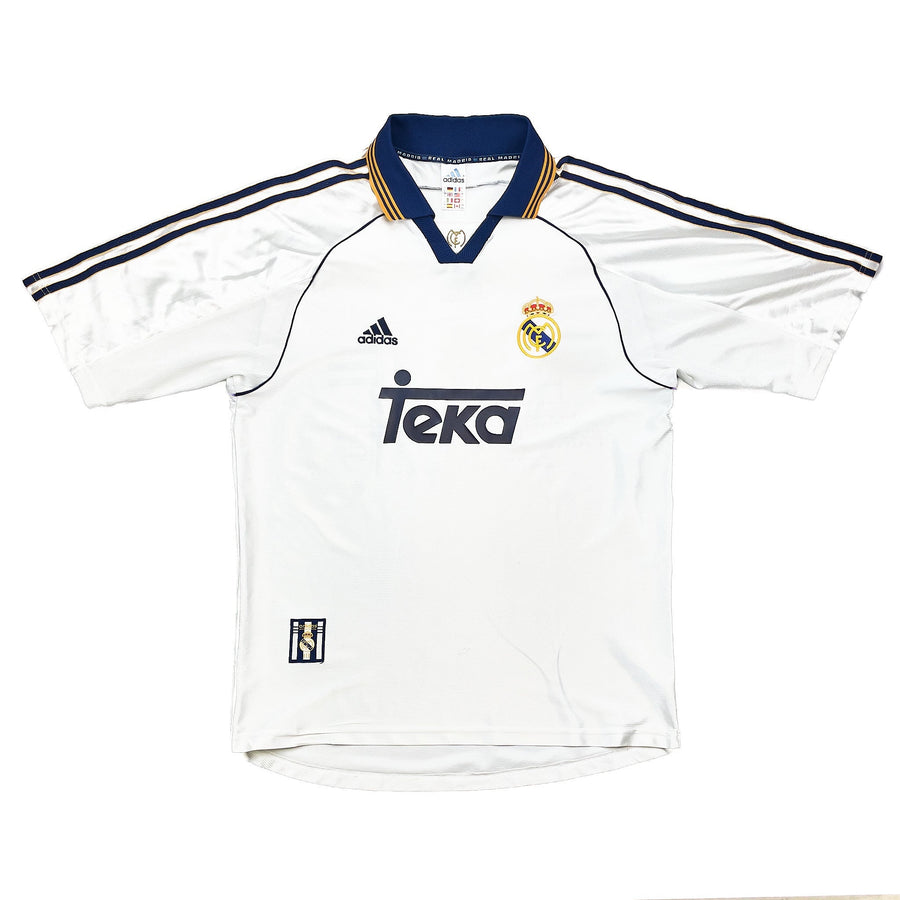 1998/00 Real Madrid Camiseta de casa 'Campeones de Europa' (L) Adidas