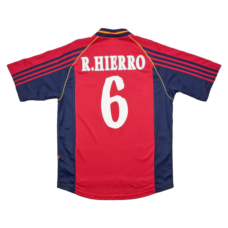 1998/99 Spain R.Hierro #6 Home Shirt (L) Adidas