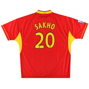1999-00 Lens Umbro Camiseta de casa jugador Sakho #20 *Impecable* XXL