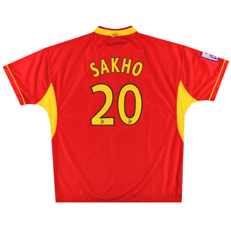 1999-00 Lens Umbro Camiseta de casa jugador Sakho #20 *Impecable* XXL