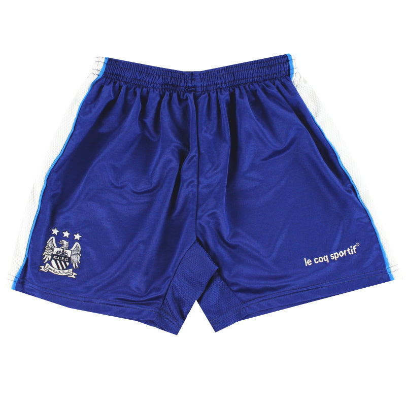 1999-00 Manchester City Le Coq Sportif Pantalones Cortos de Visitante Talla S