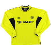 1999-00 Manchester United Umbro Camiseta Portero *Como Nueva* J