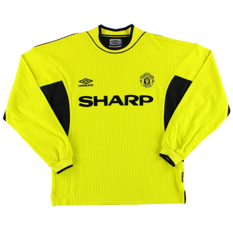 1999-00 Manchester United Umbro Camiseta Portero *Como Nueva* J